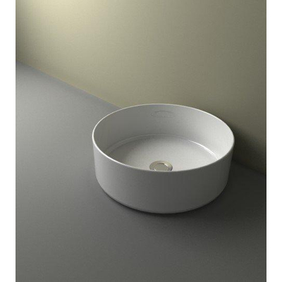 Wiesbaden Link waskom rond 40 x 12 cm keramiek glans wit