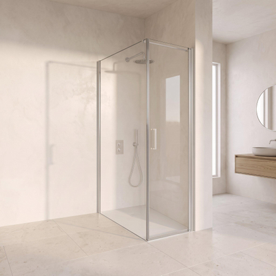 Fortifura Galeria Douchecabine - 60x120x200cm - profiel veiligheidsglas - antikalk - chroom