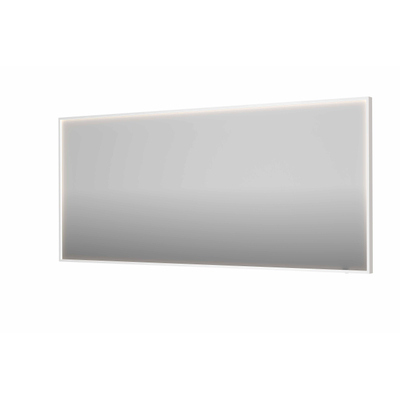 INK SP19 miroir - 180x4x80cm rectangulaire dans cadre en acier incl dir LED - chauffage - changement de couleur - dimmable et interrupteur - blanc mat
