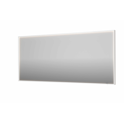 INK SP19 spiegel - 180x4x80cm rechthoek in stalen kader incl dir LED - verwarming - color changing - dimbaar en schakelaar - mat wit