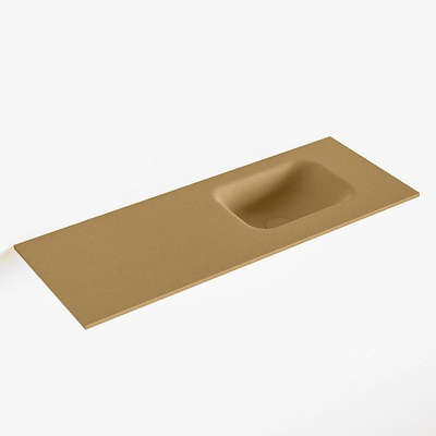 Mondiaz LEX Fontein - 80x30x0.9cm - wasbak Rechts - zonder kraangaten - voor toiletmeubel - Solid surface - Oro