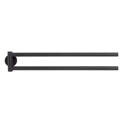 Tiger Noon Handdoekrek - 45cm - dubbel - draaibaar - zwart