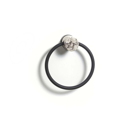 Aquanova Nero - Handdoekring - Alba (wit)