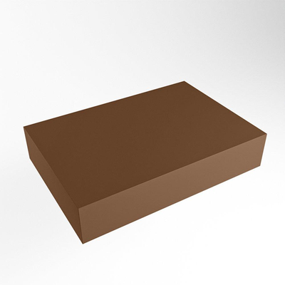 Mondiaz TOP 30 Topblad - 40x30x12cm - geschikt voor afdekplaat - Solid surface - Rust