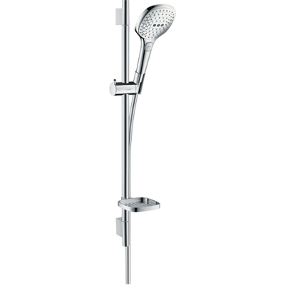 Hansgrohe Raindance Select E Doucheset - 120 - 3jet - met Unica - glijstang 65 cm en zeepschaal - hoogglans chroom