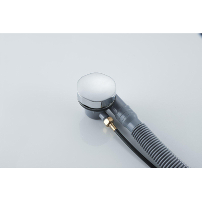 Fortifura Calvi Ensemble bonde de baignoire - commande rotative - chrome