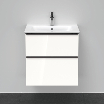 Duravit D-neo Meuble sous vasque 61x46.2x62.5cm 2 tiroirs Blanc haute brillance