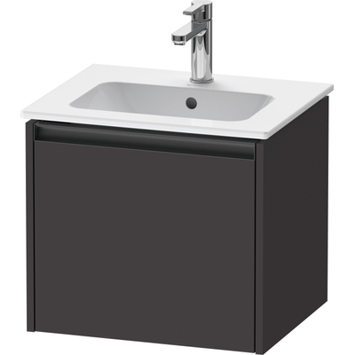 Duravit Ketho.2 Wastafelonderkast - 51x42x44cm geschikt - voor 1 waskom - spaanplaat - grafiet mat