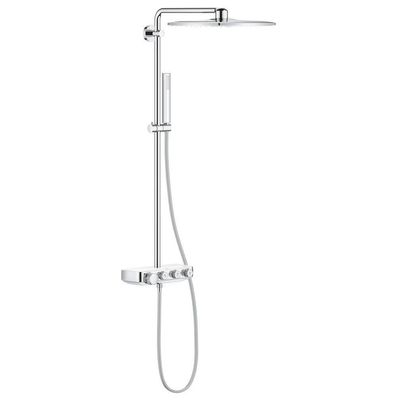 Grohe Euphoria SmartControl Regendoucheset Opbouw- hoofddouche vierkant 31cm - handdouche staaf - moon white (wit)