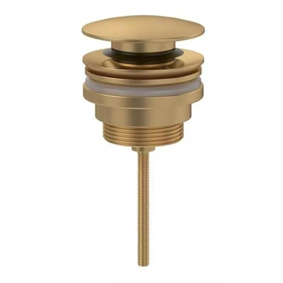 Villeroy & Boch Universal bonde de vidage - push to open - Rond - or brossé mat (or)