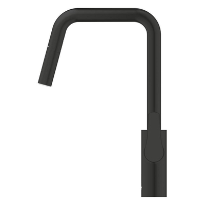 Grohe Eurosmart Mitigeur de cuisine - haut - bec pivotant - noir mat