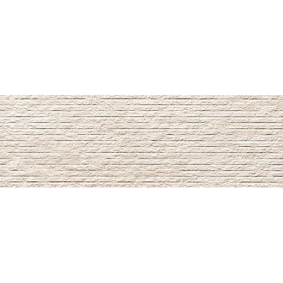 ÉCHANTILLON Terravito Elzino Carreau mural - 25x75cm - rectifié - Aspect pierre naturelle - Blanc mat (blanc)