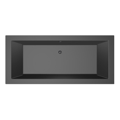 Xenz Society Baignoire duo - 200x90x53 - bonde Centrale - acrylique - ebony