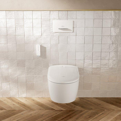 Villeroy & Boch Supreo Select Douche WC - ladydouche - geurafzuiging - spoelrandloos - verwarmde zitting - white alpine