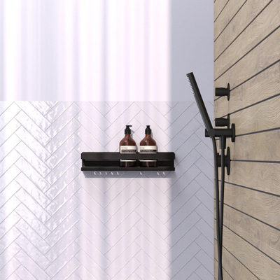 Brauer doucherek - 40x10cm - Zwart mat