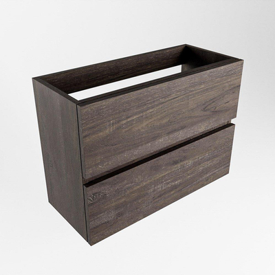 Mondiaz ADA Toiletmeubel - 70x30cm - 2 lades - zonder uitsparing - dark brown OUTLETSTORE