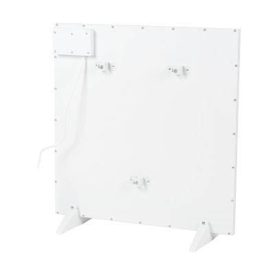 Eurom E-infrared Panneau infrarouge - 63.8x64cm - IP24 - 425watt - sol/mural - vertical - métal - blanc mat