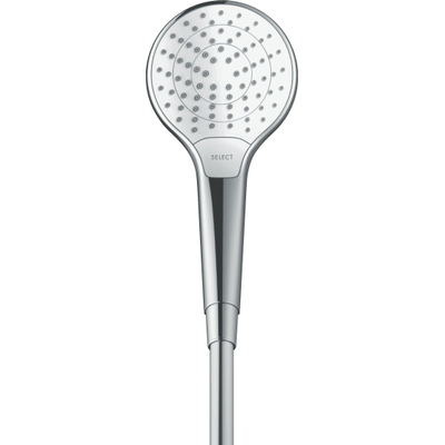 Hansgrohe Croma Select S douchette - 11cm - rond - vario - ecosmart - blanc/chromé (blanc)