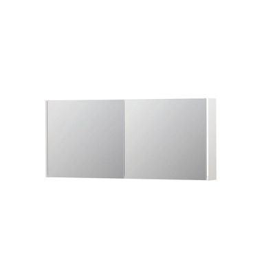INK SPK1 spiegelkast – 140x60x14 cm – 2 deuren, dubbelzijdige spiegeldeuren – Hoogglans wit