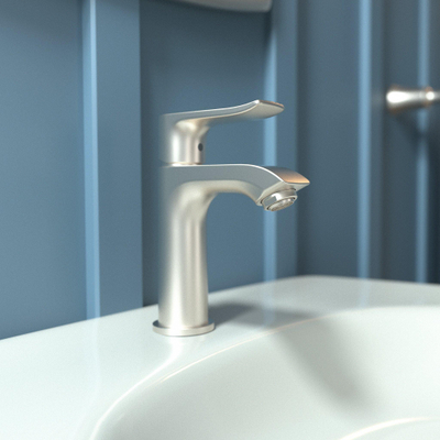 Hansgrohe Metris Eengreeps fonteinmengkraan - 100 met trekwaste - hoogglans chroom