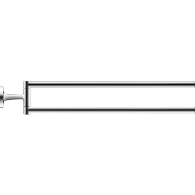 Duravit Starck T Handdoekhouder - 2 stangen - 46.5cm - draaibaar - hoogglans chroom
