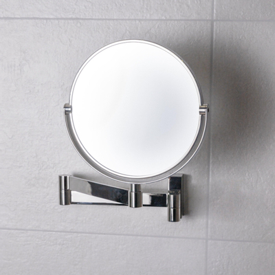 Zack Linea make-upspiegel – rond – 32x26 cm – 1x en 3x vergrotend – RVS glans