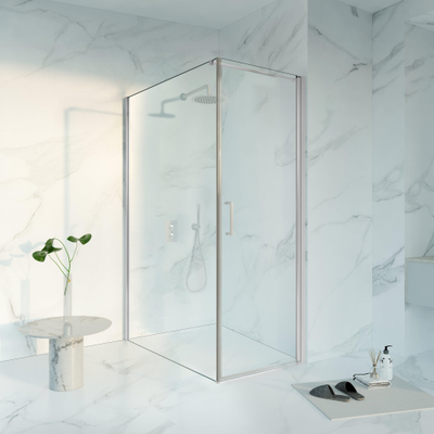 Fortifura Galeria Cabine de douche - 70x140x200 - Profil verre de sécurité - anticalcaire - chrome