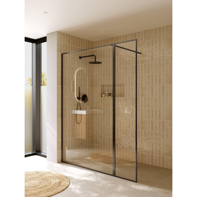 Riho Define Inloopdouche - 160x200cm (120 + 40) - Gunmetal mat