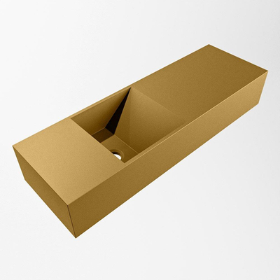 Mondiaz TYNE Fontein - 70x23x12cm - wasbak Links - zonder kraangaten - solid surface - Oro