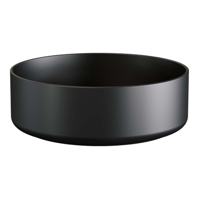 BRAUER Circle Vasque à poser - 36x36cm - ronde - céramique - noir mat