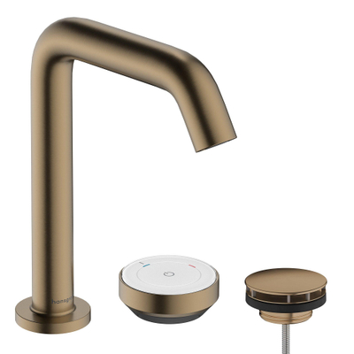 Hansgrohe Tecturis s 2-gats wastafelkraan - 150 - coolstart - met waste - geborsteld brons