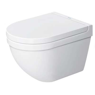 Duravit Starck 3 WC suspendu à fond creux 48cm avec accrochage caché et Wondergliss Blanc