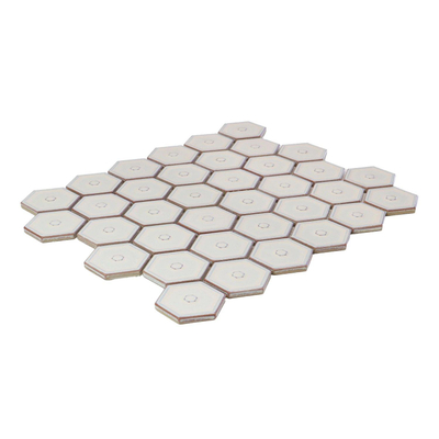The Mosaic Factory Osiris Hertman Carreau mosaïque - 32.1x28.2cm - carreau mural et de sol - brillant - cafe latte