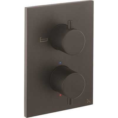 Crosswater MPRO Crossbox Badkraan inbouw - thermostatisch - mat zwart