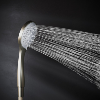 Hotbath Mate douchette à main avec 3 fonctions 23cm Ø10cm ABS plastique nickel brossé