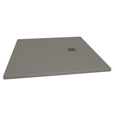 Xenz Flat Plus Douchebak - 100x100cm - Vierkant - Cement