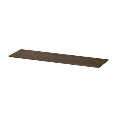INK Topdeck Wastafelblad - 160x1.6x45cm - tbv onderkast - Eiken - Massief eiken Charcoal