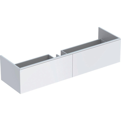 Geberit Xeno2 meuble sous-lavabo 2 tiroirs 139,5x47cm blanc mat