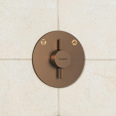 Hansgrohe DuoTurn S Inbouw mengkraan - voor 2 functies - geborsteld brons