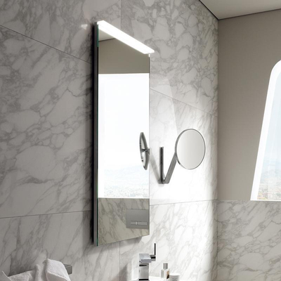Geberit Xeno2 spiegel - met indirecte verlichting - 40x90cm - zilver