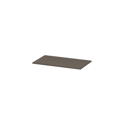 INK Topdeck Wastafelblad - 80x45x2cm - tbv onderkast - MDF lak - Mat Taupe
