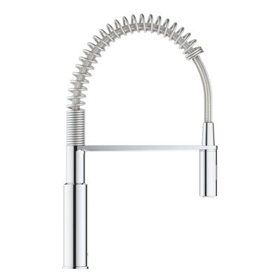 GROHE Get Keukenkraan - hoog - 2 straalsoorten - met profesionele handdouche - chroom