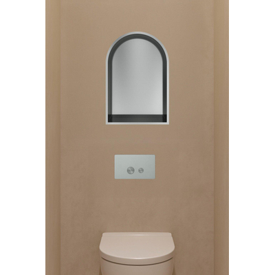 Hotbath &MORE Inbouwbox of inbouwnis Toogmodel - 30x45x10cm - RVS 316