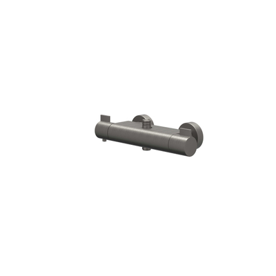 IVY Pact opbouw regendoucheset – Ø25 cm medium hoofddouche – glijstang – staafhanddouche – metal black geborsteld