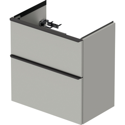 Duravit D-Neo wastafelonderkast 61x62.5x37.2cm 2 lades Betongrijs Mat