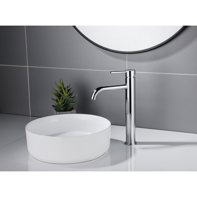 Fortifura Calvi Mitigeur rehaussé lavabo 33.1cm Chrome brillant