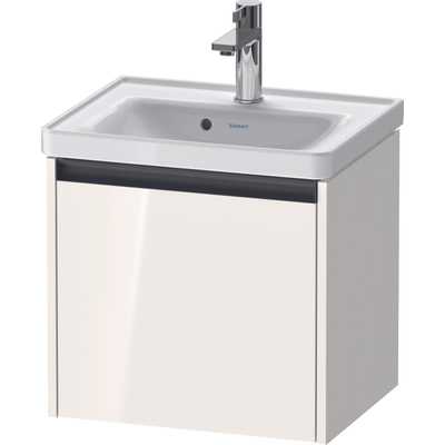 Duravit Ketho 2 meuble bas sous lavabo avec 1 tiroir 48.4x37.5x44cm avec poignée blanc brillant anthracite