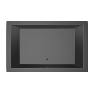 Xenz Society Duobad - 190x120x53 - afvoer Midden - acryl - ebony