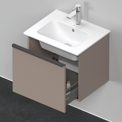 Duravit D-Neo wastafelonderkast 51x44x40.2cm 1 lade Basalt Mat