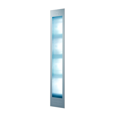 Sunshower Deluxe Organic Grey - 32x187x16cm - UV- et infrarouge - encastrable - full body - 2000watt - aluminium Organic Grey